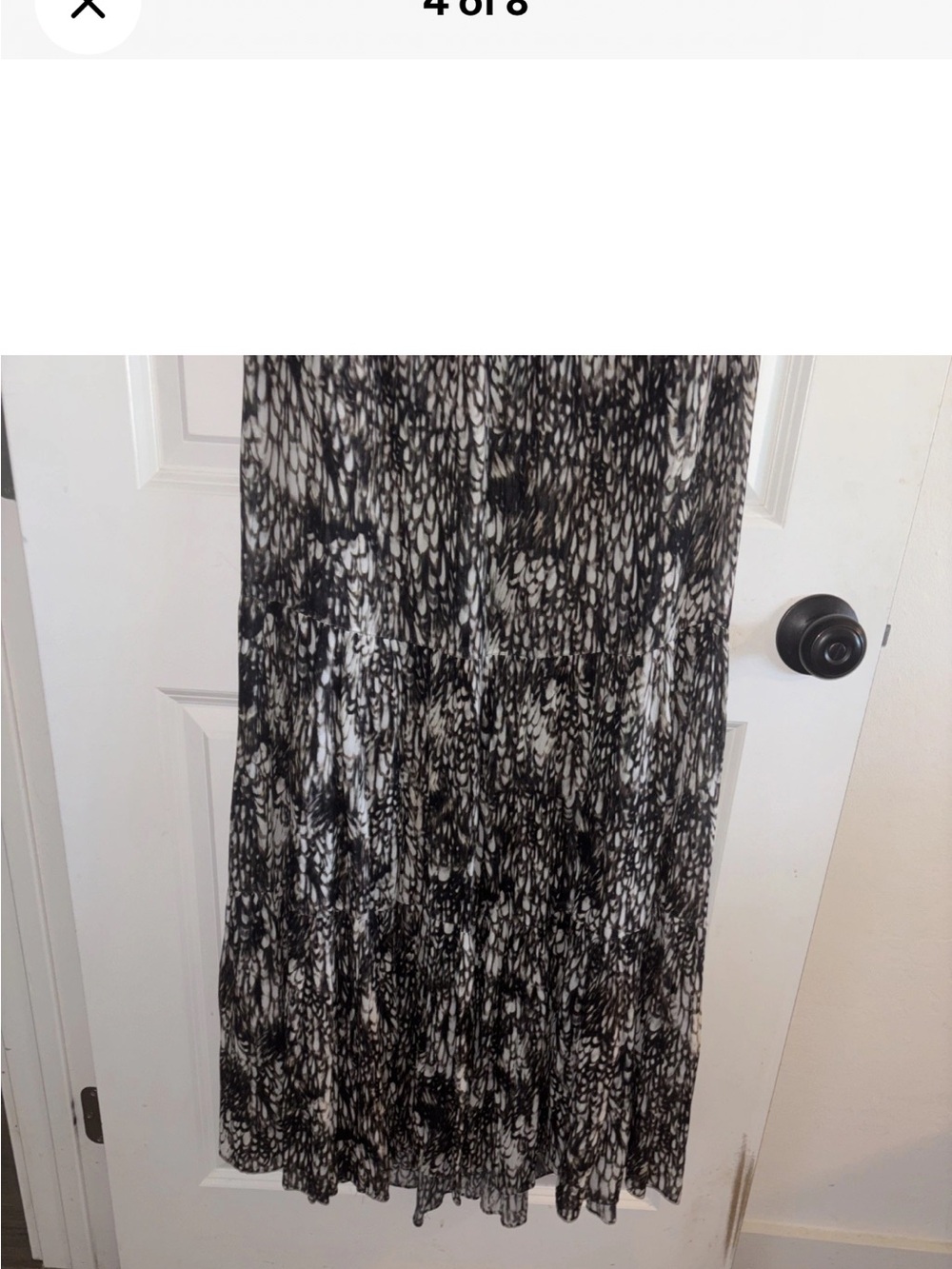 Peruvian connection maxi skirt tiered with pockets